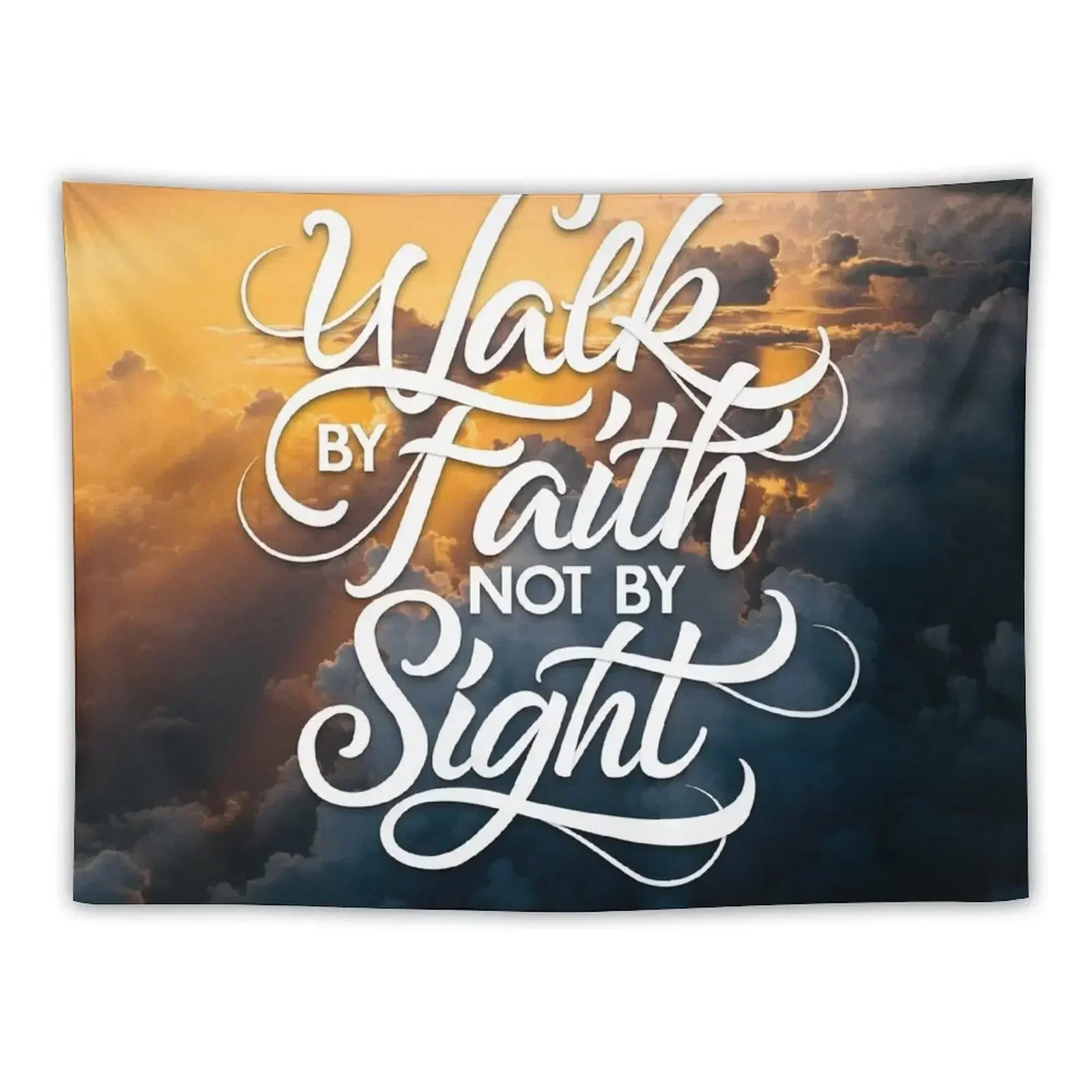 Walk By Faith Not By Sight Tapestry Home Decorators Wall Mural Tapestry