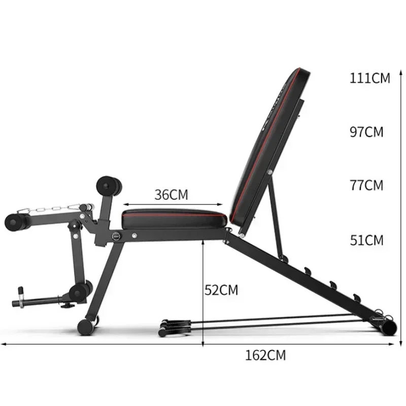 Upgrade Dumbbell Bench Chair Multifunctional Sit-ups Board Indoor Fitness Chair Abdominal Barbell Bench Press Bench Fitness Equi