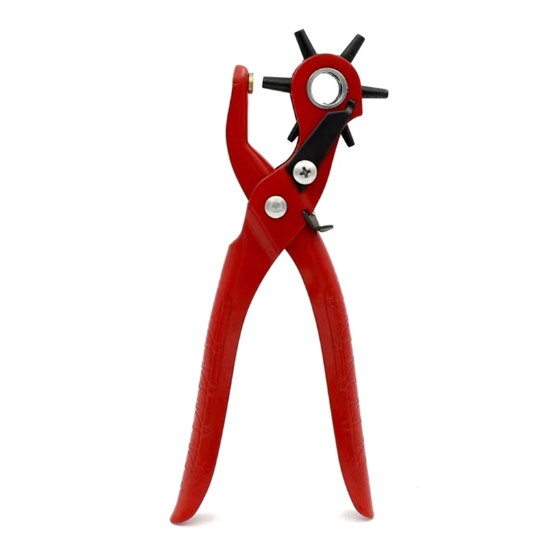 Sewing Leather Belt Hole Puncher Pliers Hook Clamp 2/2.5/3/3.5/4/4.5MM Punch Size For Punching Hole Forceps Punch Tool