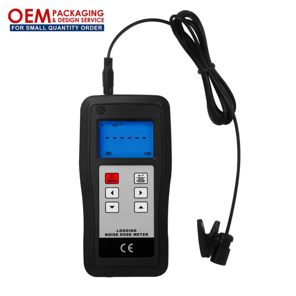 Digital Dosimeter Logging Noise Dose Meter 60 - 130, 60 - 130dB (A and C) Sound Decibel Level Tester (OEM Packaging Available)