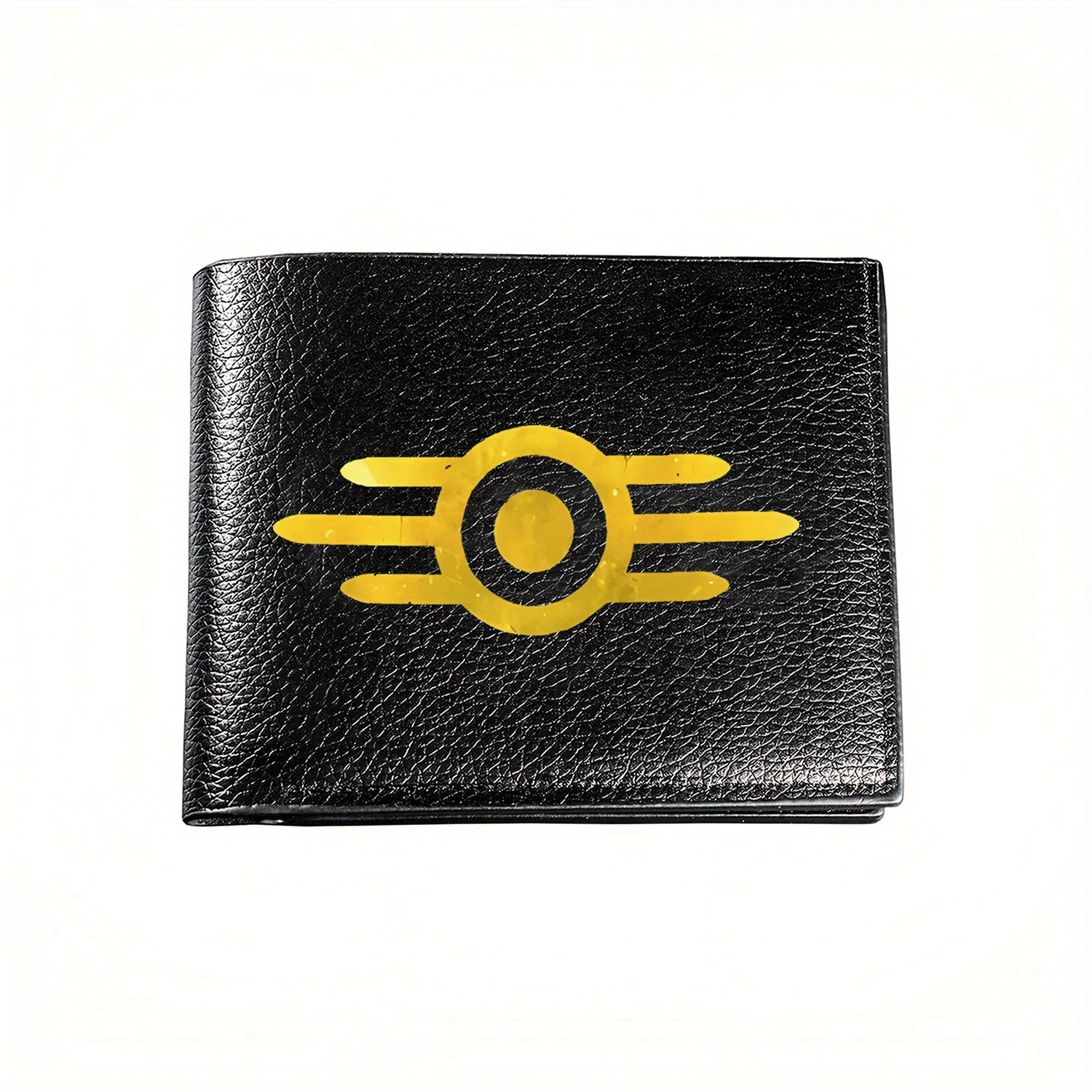 

Vault-Tec Стильный кошелек с золотым логотипом для мужчин, деловой повседневный элегантный простой практичный качественный кошелек, стильный принт с графикой Cr