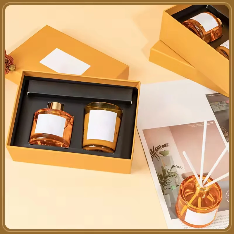 Creative Scented Candles Set Soy Wax Essential Oil Gift Box Pretty Model Private Label Luxury Scented Candles
