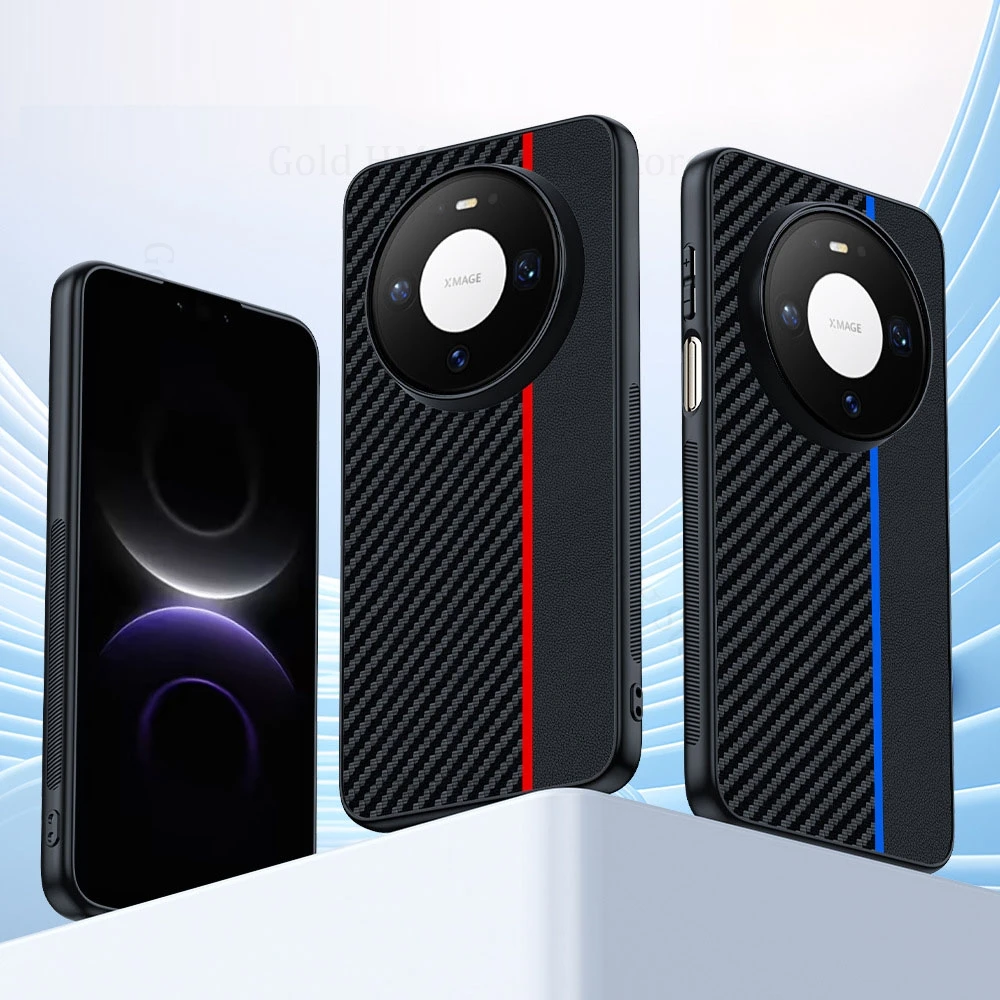 

Fundas For Huawei Mate 80 Pro Max Kevlar Fiber Spliced Leather Shockproof Cases Mate 70 80 60 Pro Max Stitching Protection Cover