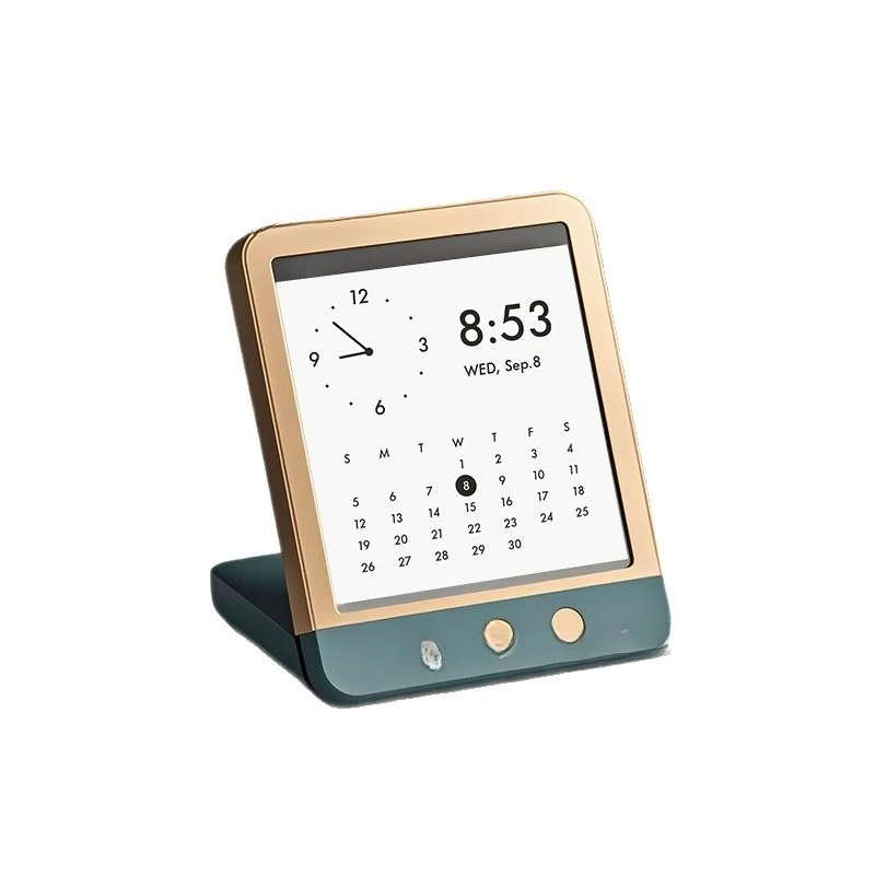 

AI Smart Desk Calendar Alarm Clock Voice Dialogue Multifunctional Alarm Clock Desk Calendar Desktop Clock