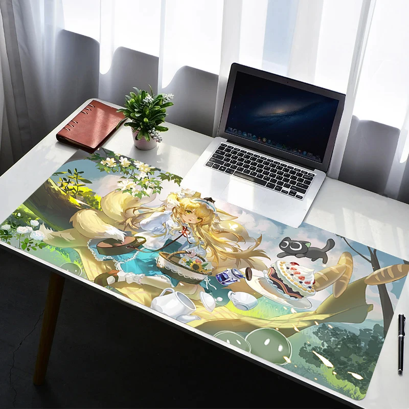 

Mouse Pad Arknights Suzuran Multi Size Gamer Keyboard Pad Desk Mats Extended Mausepad Office PC Gaming Accessories Mousepad