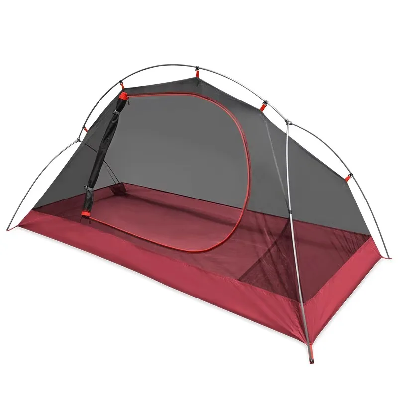Factory Aluminum Custom Logo Rainproof Cycling Double Layer Pole Outdoor Camping Tent