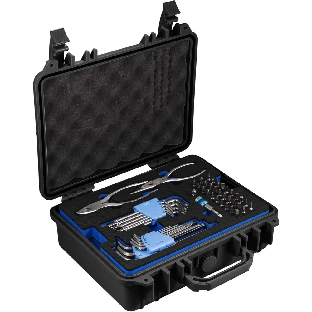 83 Pc. 420J2 Stainless Steel Marine Boat Repair Tool Set, Drivers, Pliers, Wrenches, Mallet, Bit Driver/Bits, Sockets