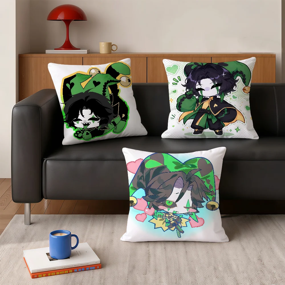 Game The F-freak C-circus Harlequin Pillow Case Square Bedroom Headboard Sofa Living Room Backrest Cushion Nap Pillow