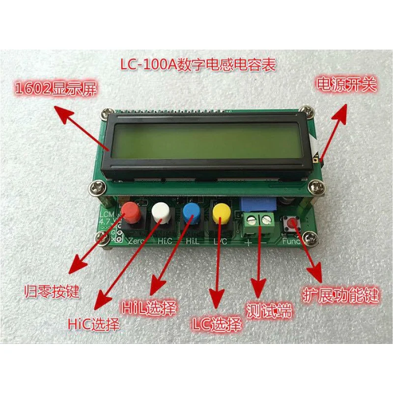 

High Precision Digital Inductance and Capacitance Meter LC-100-A Inductometer Capacitance meter