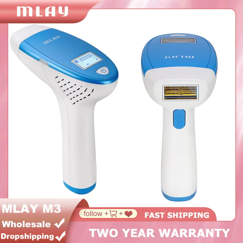 Mlay M3 Hair Removal Epilator a Laser Permanent Hair Removal Machine Face Body 3IN1 Electric depilador a laser 500000 Flashes