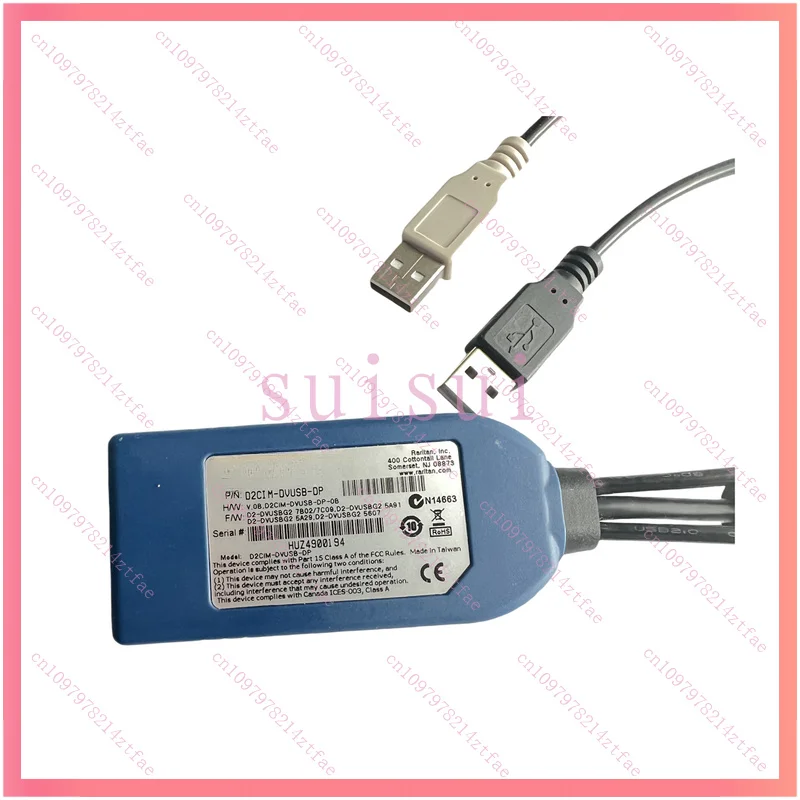 НОВЫЙ интерфейсный модуль KVM Raritan D2CIM-DVUSB с двумя интерфейсными кабелями USB