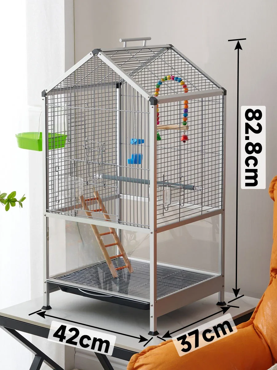 Large Luxury Villa Bird Cages Parrot Breeding Park Outdoors Portable Canary Bird Cages Bath Cage Oiseau Birds Supplies WZ50BC