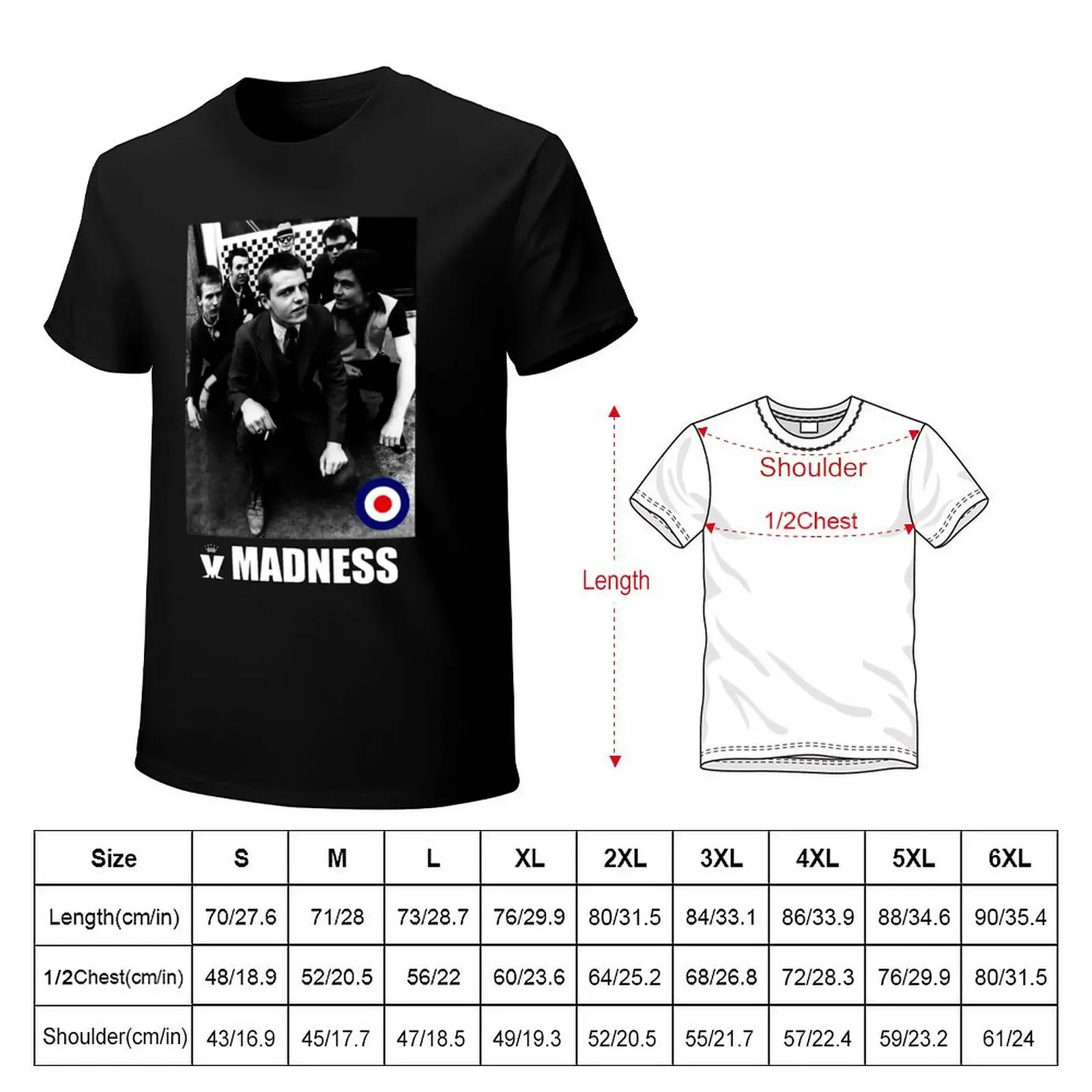 Graphic Pop Art of Madness music band graphic gift for fan T-Shirt plus size tops graphic tee shirt mens shirts tee