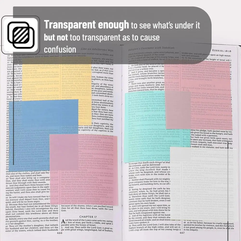 แผ่นบันทึกย่อช่วยเตือนใสกันน้ำกันลื่นเขียนบันทึกย่อช่วยเตือนกันน้ำโปร่งแสงสำหรับนักเรียน