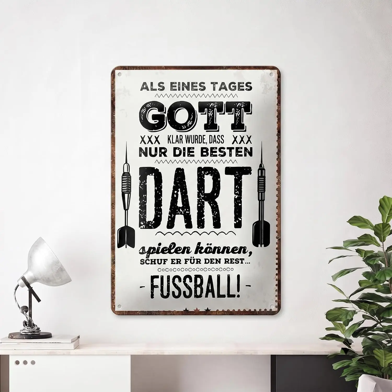 Vintage Metal Sign Funny Darts Metal Poster Retro Man Cave Wall Decor Sports Humorous Tin Signs for Bar Pub Club Garage,  --Tin