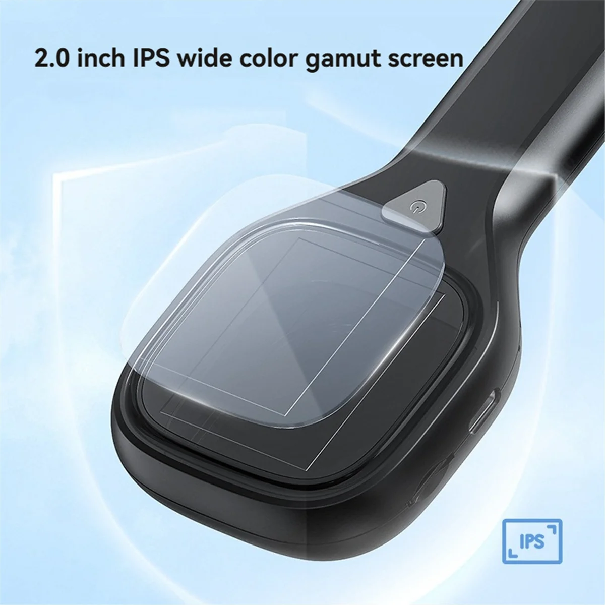 ABAB Portable Digital Handheld Microscope Magnifier with LED Lights,Usb 2.0 Inch Screen,Chip Print Textile Inspection White