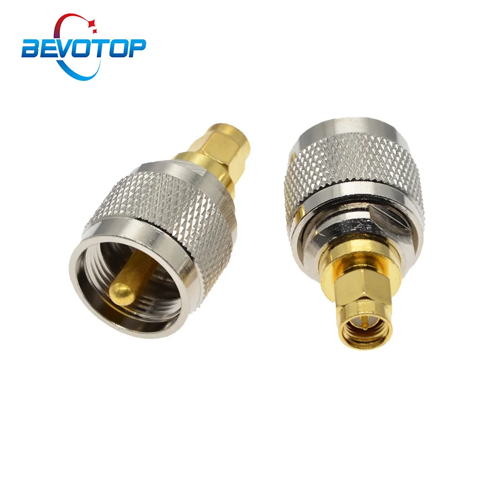 10 PCS/lot SMA Male to UHF L259 SO239 Male Plug RF Coaxial Connector Adapter