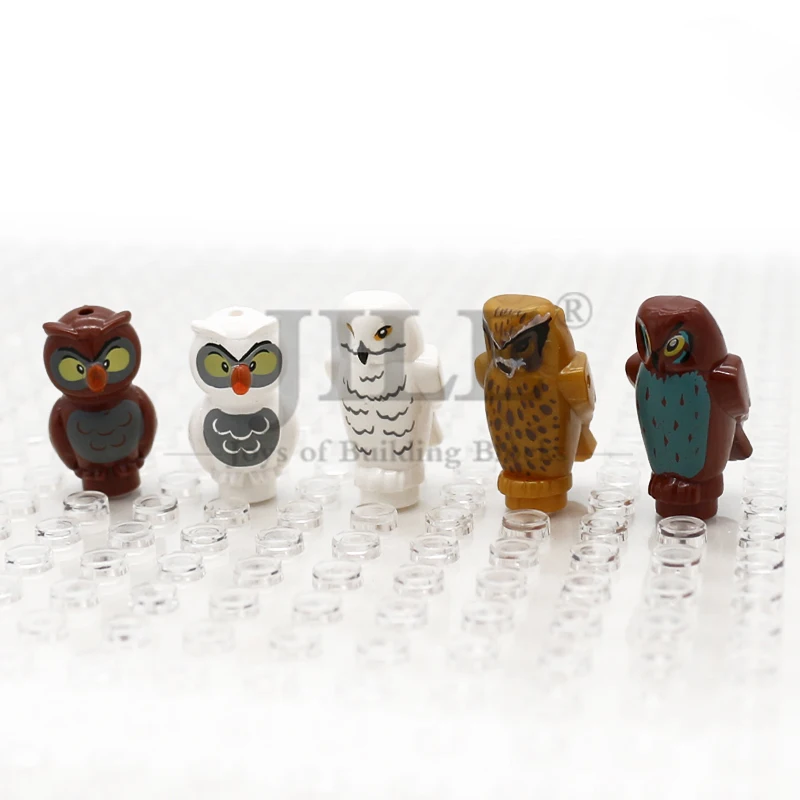 MOC Building Blocks DIY Animal Toys Owl Angular Features with Printing Bricks Compatible 92084 67632 21333 Assembles Particles