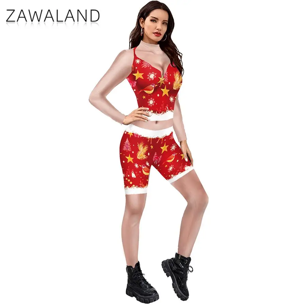 Women Catsuit Bodysuit Christmas Cosplay Costume Zentai Festival Party Suit 3D Printing Clothes Anime Jumpsuit Halloween Dress