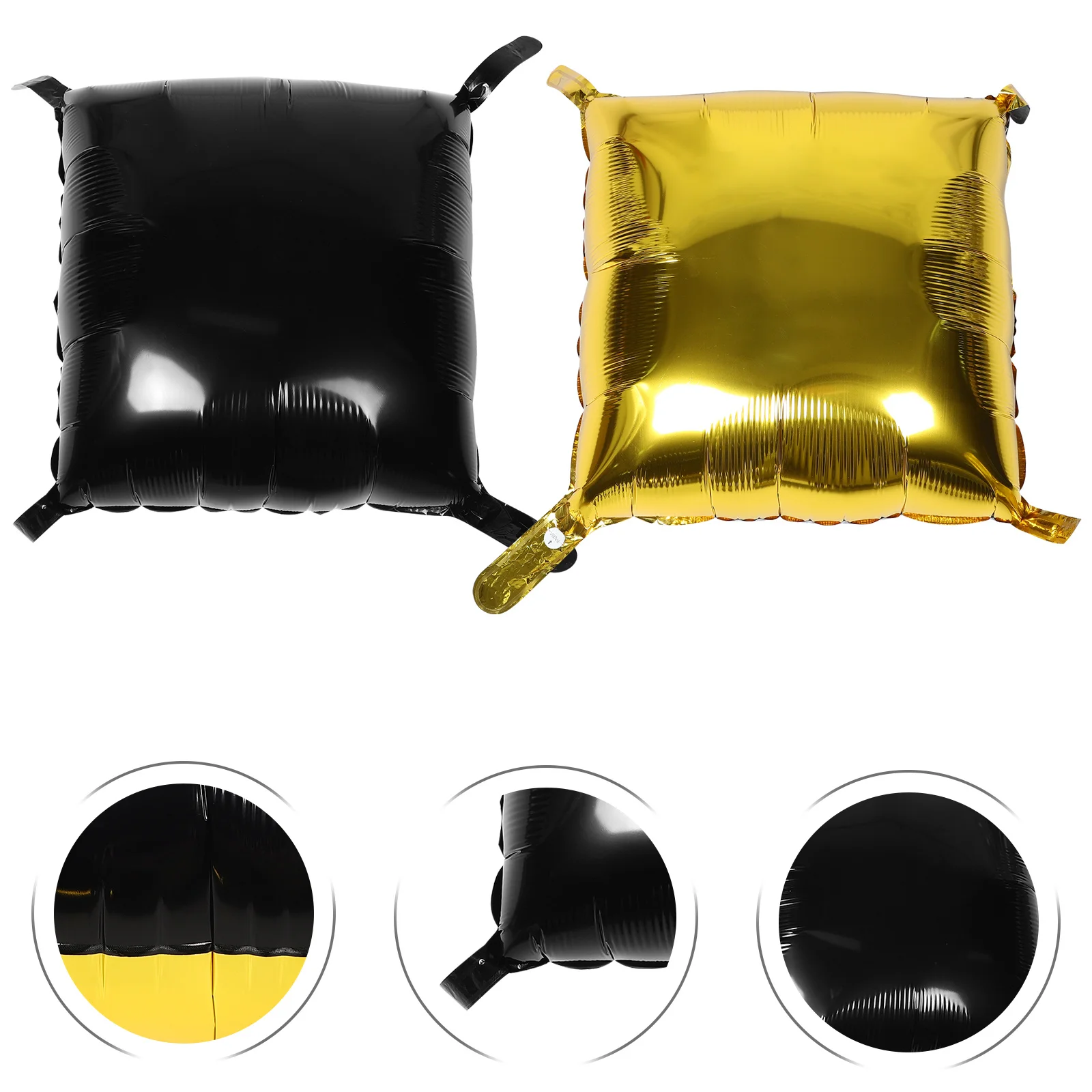 

25Pcs Square Foil Balloon Wall Backdrop DIY Wedding Birthday Decor Double Sided Foil Square Balloons Birthday Supply