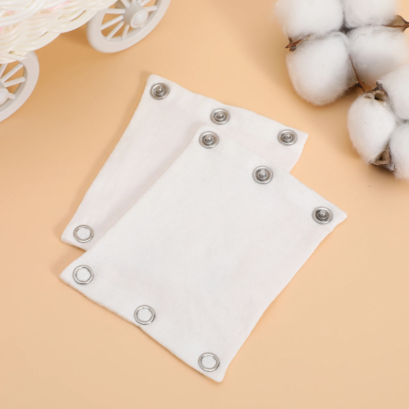 

1 Pair Romper Extender Khaki Double Layer Bodysuit Snap Extensions Toddler Jumpsuits Infant Baby Romper Snap Extender Clothes