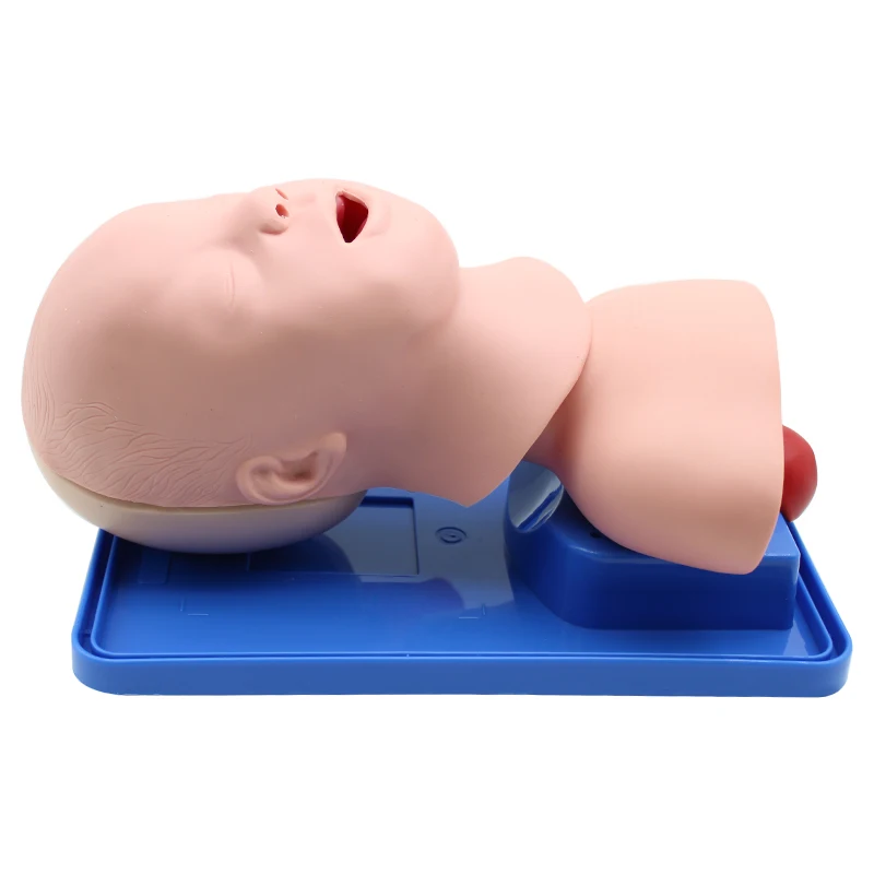 Neonatal/Infant Tracheal Intubation Model Analog Double Lung and Oral and nasal airway Tracheal Intubation Simulator Teaching