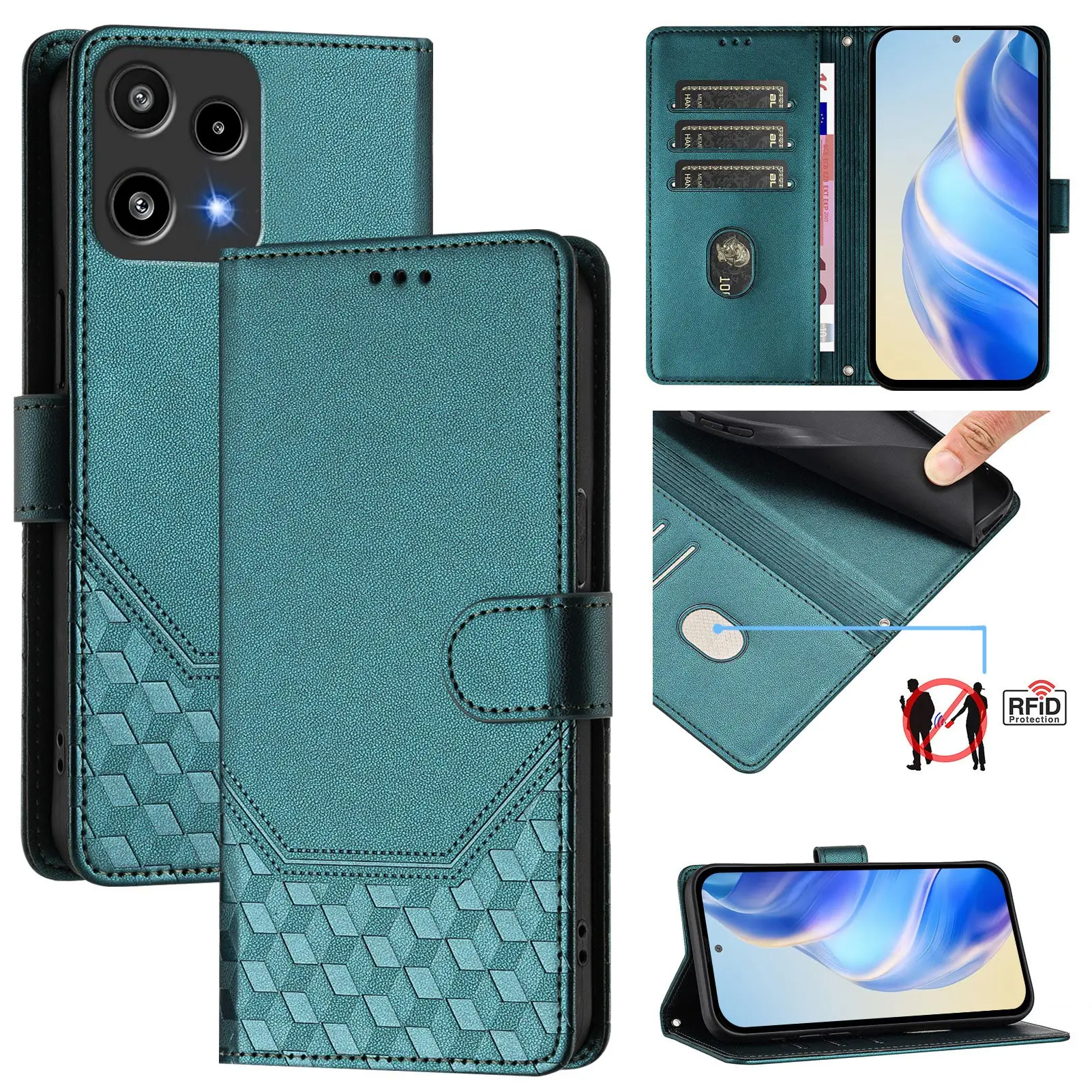 3D Leather Phone Wa…