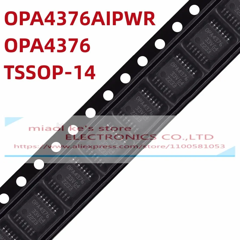 [5pcs] OPA4376AIPWR OPA4376 100%New Original IC OPAMP GP 4 CIRCUIT 14TSSOP