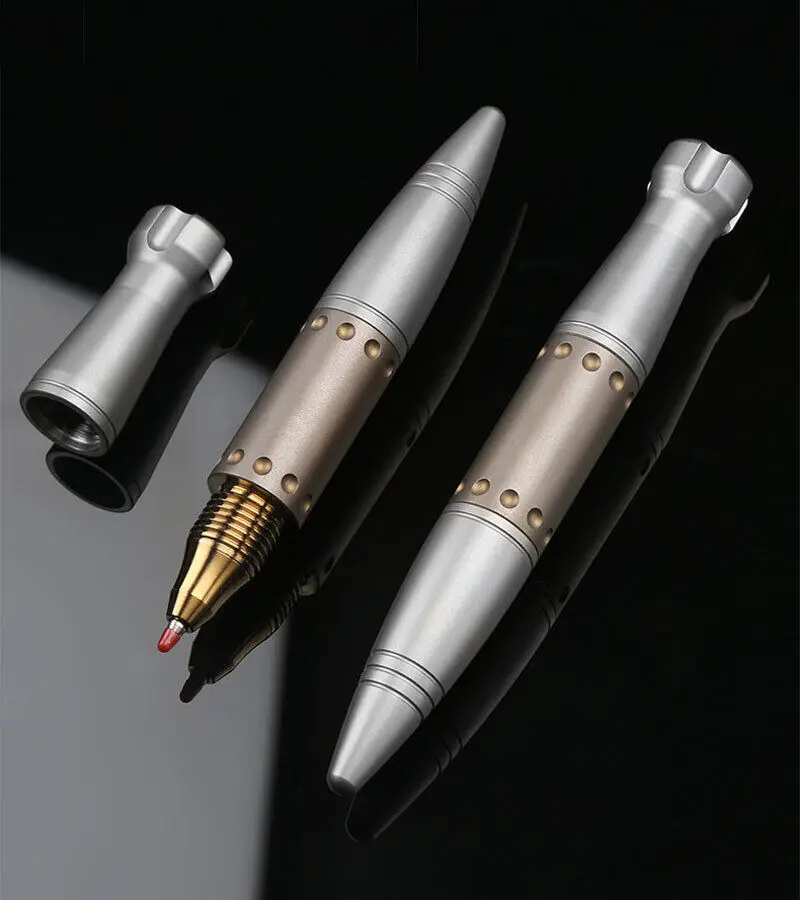 

1PCS Titanium Alloy Pocket Tactical Pen Ball Pen Portable Outdoor EDC Tool Gift