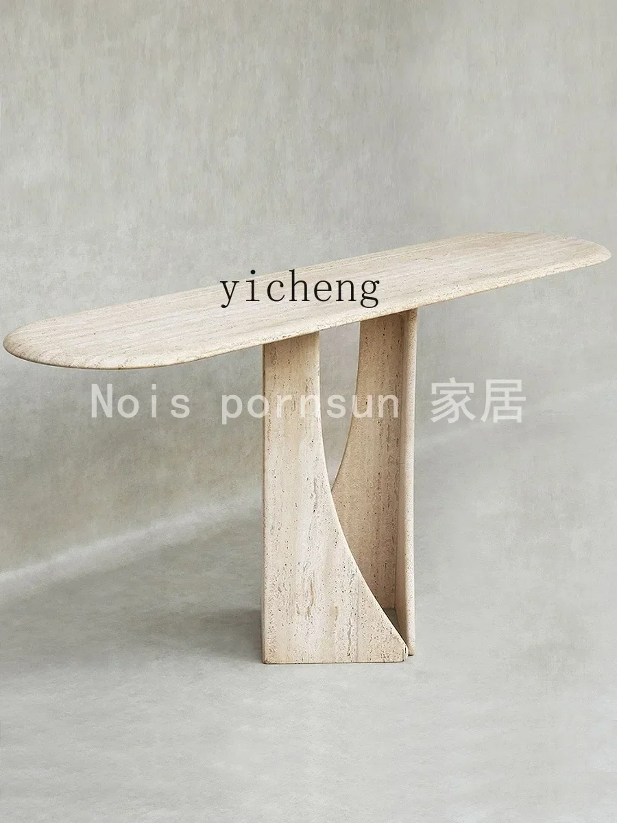 B1 نمط فاخر خفيف مقابل طاولة مدخل الحائط، طاولة شريط دخول بسيطة ومبتكرة #2