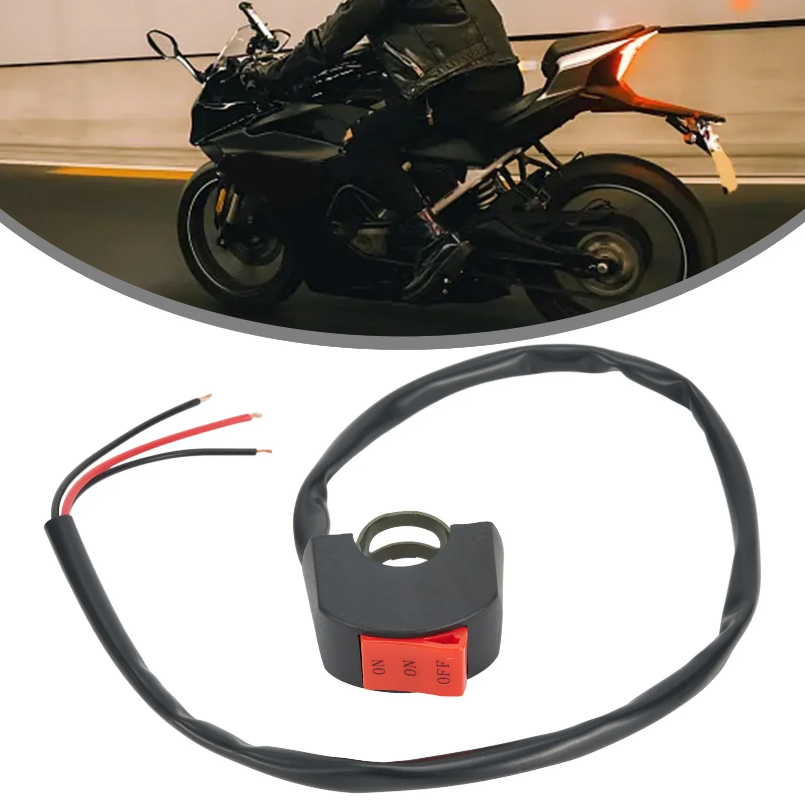 Handlebar Switch ON/OFF Switch 2-25cm/ 7/8