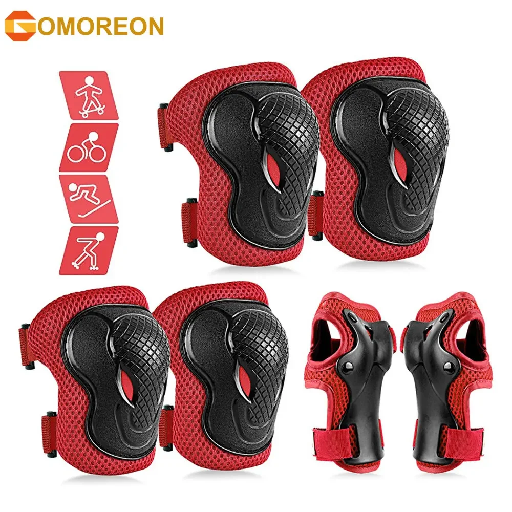 Kids/Youth Protective Gear Set, Child Knee Pads and Elbow Pads Wrist Guard Protector for Scooter, Bicycle, Inline Skating