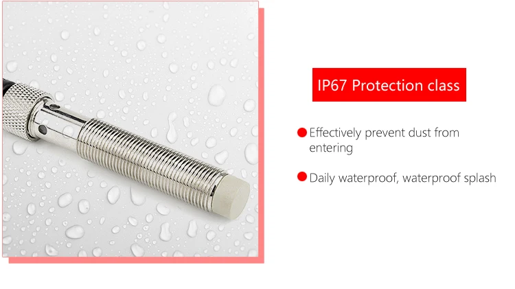 High Precision M12 Connector NPN PNP Inductive Proximity Sensor, Flush and Non-Flush 10-30V
