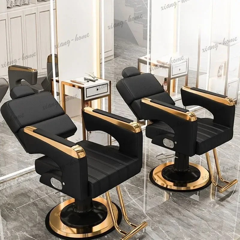 LJY Aesthetic Ergonomic Barber Mat Design Modern Fashionable Barber Chair Barbershop Beauty Friseur Stuhle Hairdresser Furniture
