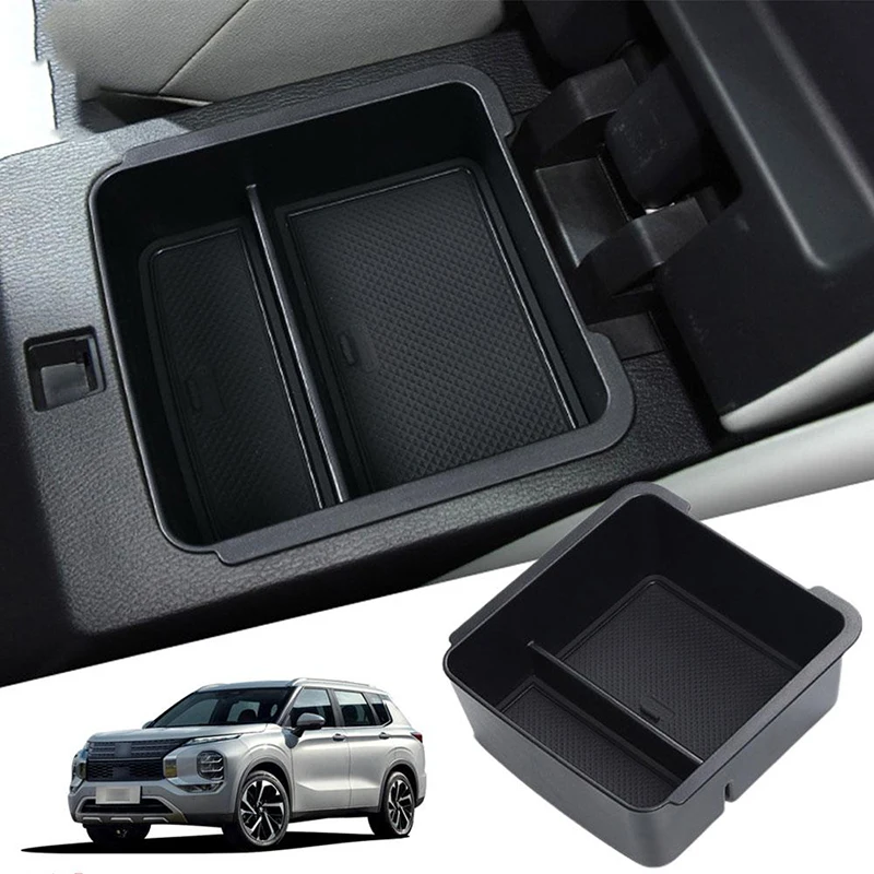 

Center Console Organizer For 2022 2023 2024 Mitsubishi Outlander Accessories Armrest Box Oragnizer Tray Secondary Storage Box