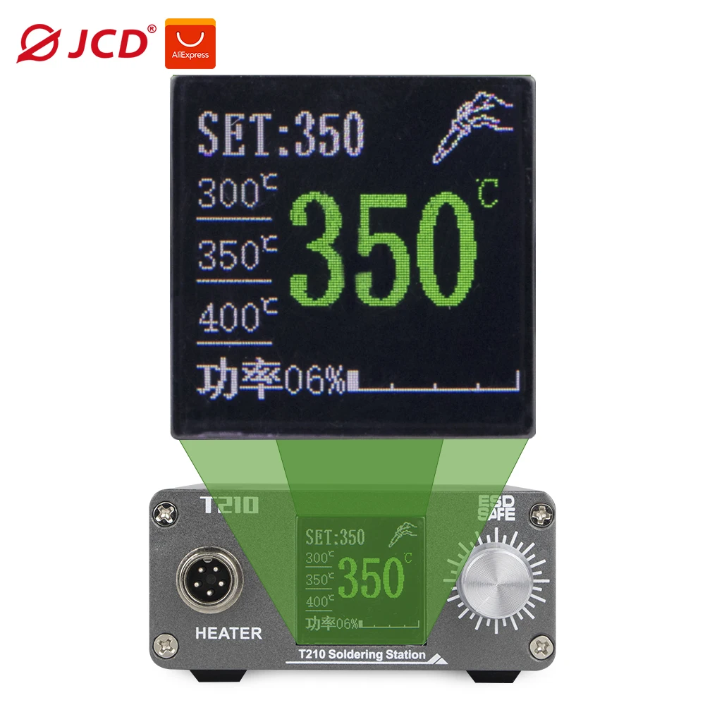 Imagem -03 - Jcd T210b Estação de Solda Ferro de Solda 75w 2s Estanho Derretido Aquecimento Rápido Display Digital Led para Telefone Soldagem Ferramentas de Reparo