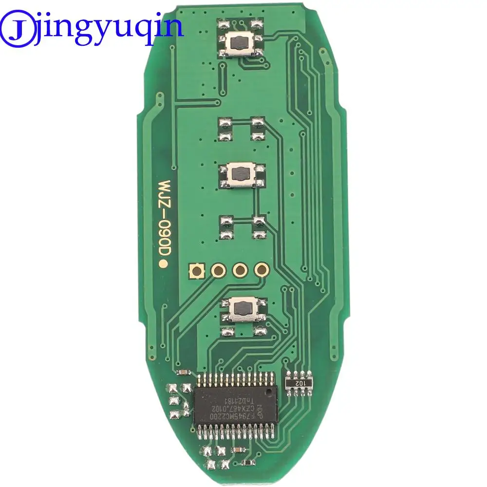 jingyuqin Remote Control Car Key For Nisan Rogue X-Trail FCCID KR5S180144106 433MHz 4A Chip Replacement Keyless Entry Card