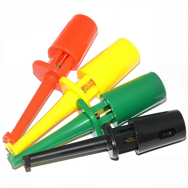 10Pcs Small 42mm MINI Test Hook Clip Round Crocodile Clip Electronic Test Probe IC Grabber 5 Color