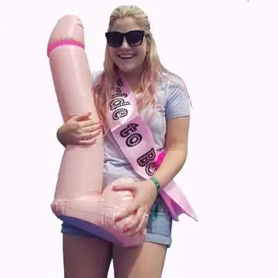 90CM  Bachelorette Party Inflatable Blow Up Willy Penis Funny Sex products Hen Stag Night Party Decoration Supplies