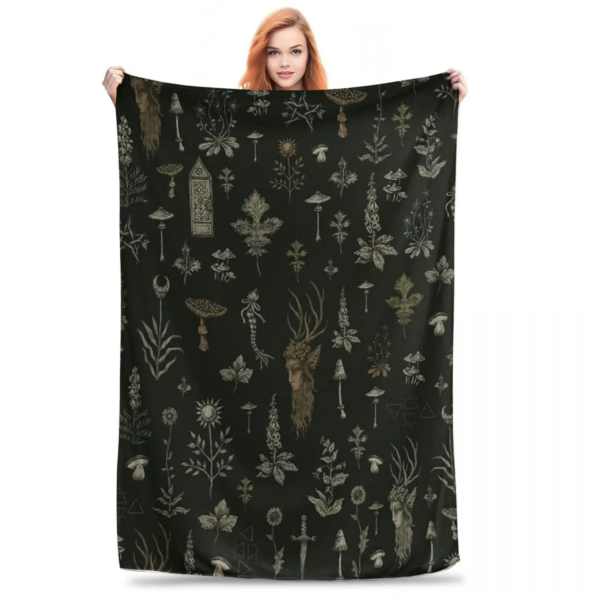 Forest And Field Guardian Blankets Fleece Lightweight Sofa Throw Blankets For Couch Bedding Travel Throws Bedspread Quilt