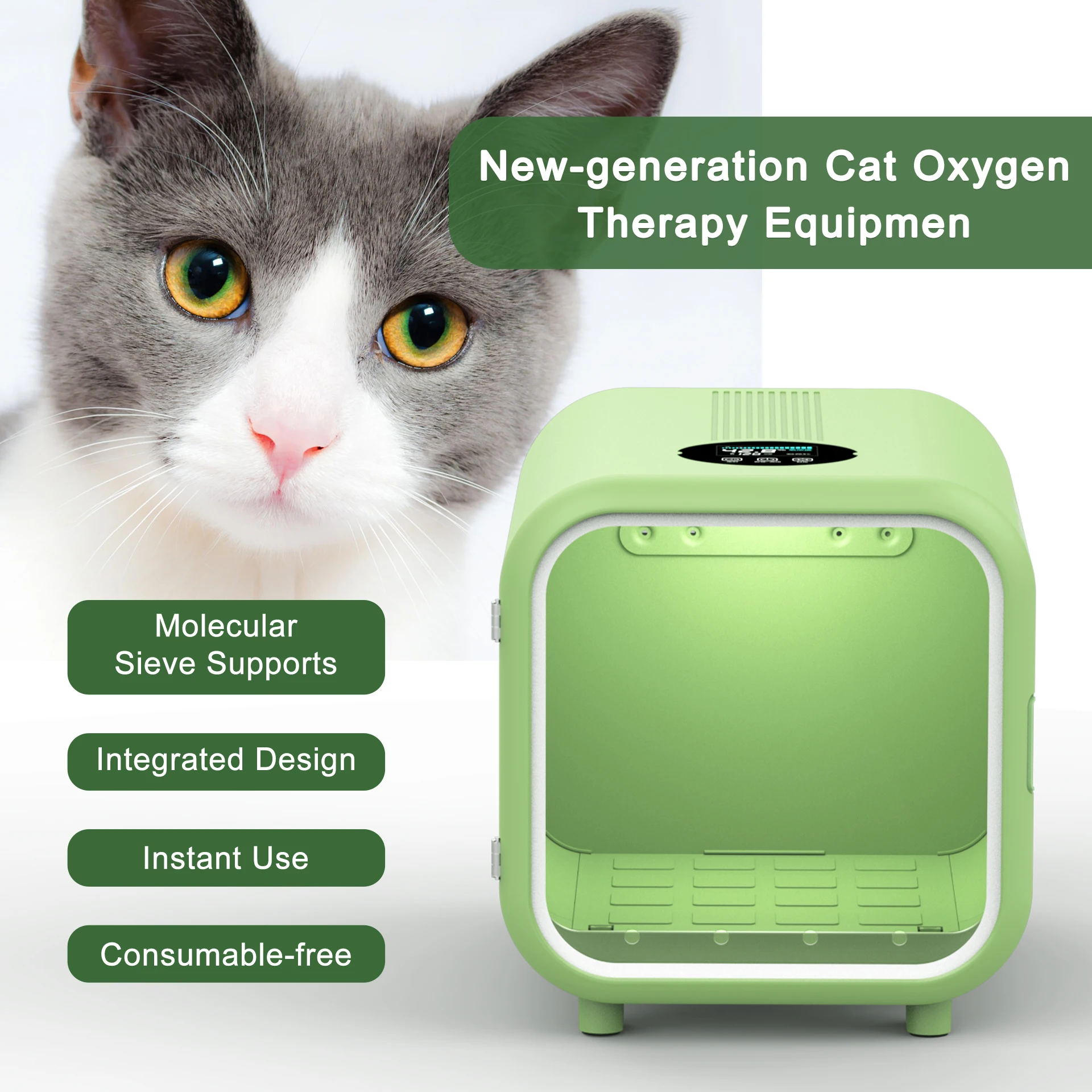 Pet Oxygen Cage Pet Incubator Oxygen Room Kitten Puppy Incubator Brooder Small Animal Nebulization Box