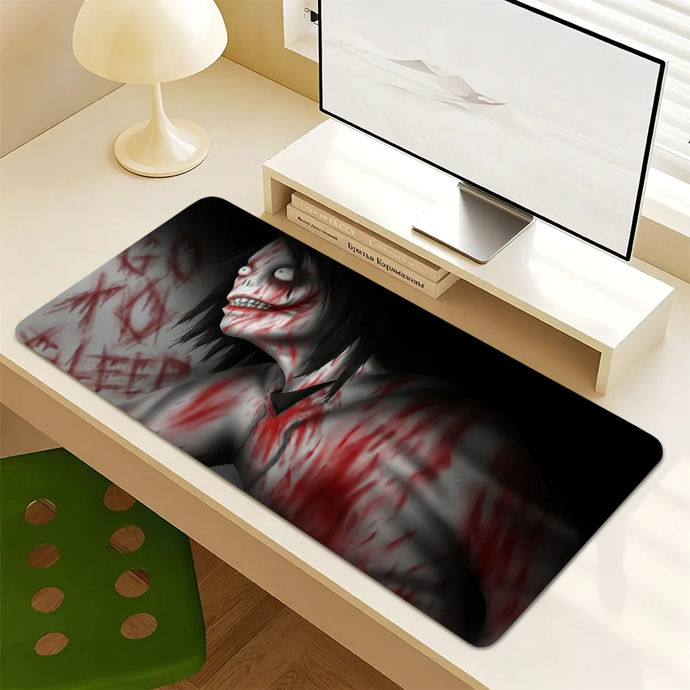 Cartoon Jeff The Killer Mouse Pad Non-slip Thickened MousePad Student Cushion Large Writing Gaming Lockedge Office