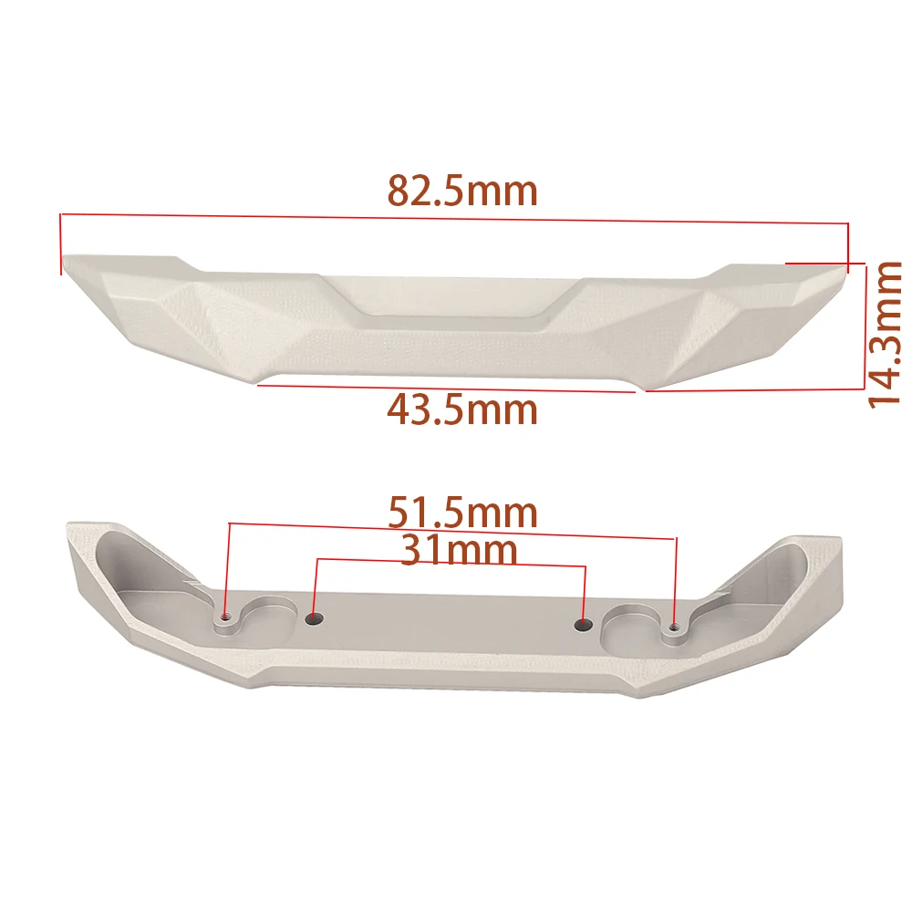 1/24 Crawler Axial SCX24 JEEP Ford Bronco Front Rear Bumper for Ford RC Car Lima 4WD Climbing Car AXI00006 Model Upgrade Parts