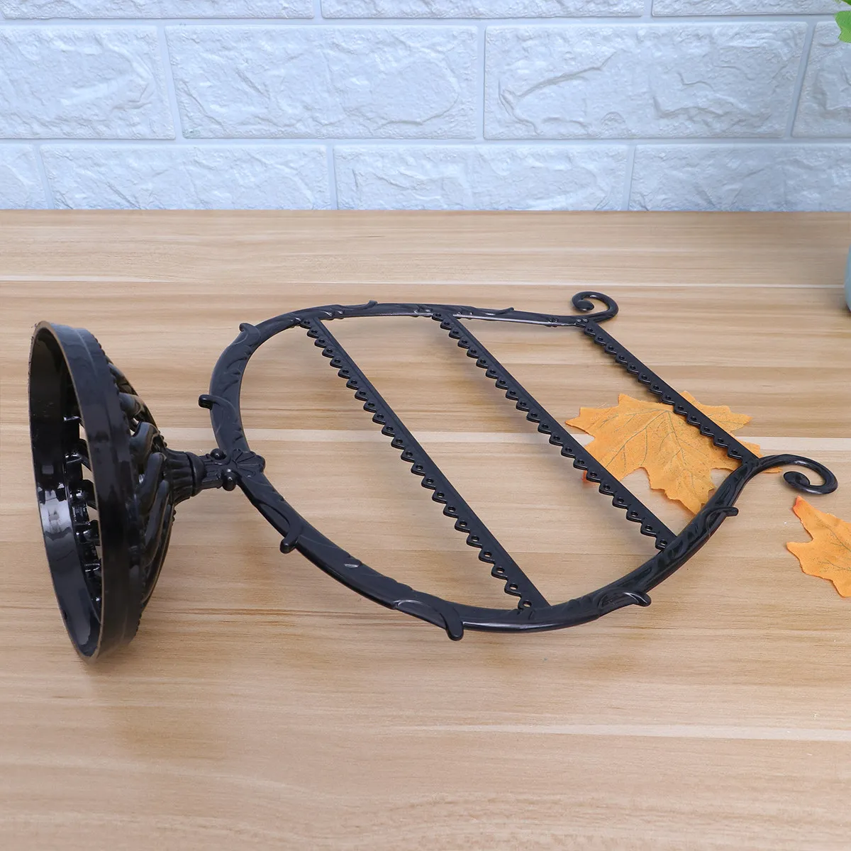 Vintage Harp Jewelry Rack Black Size S Ornament Holder Earring Organizer Jewelry Display Music Lovers Vanity