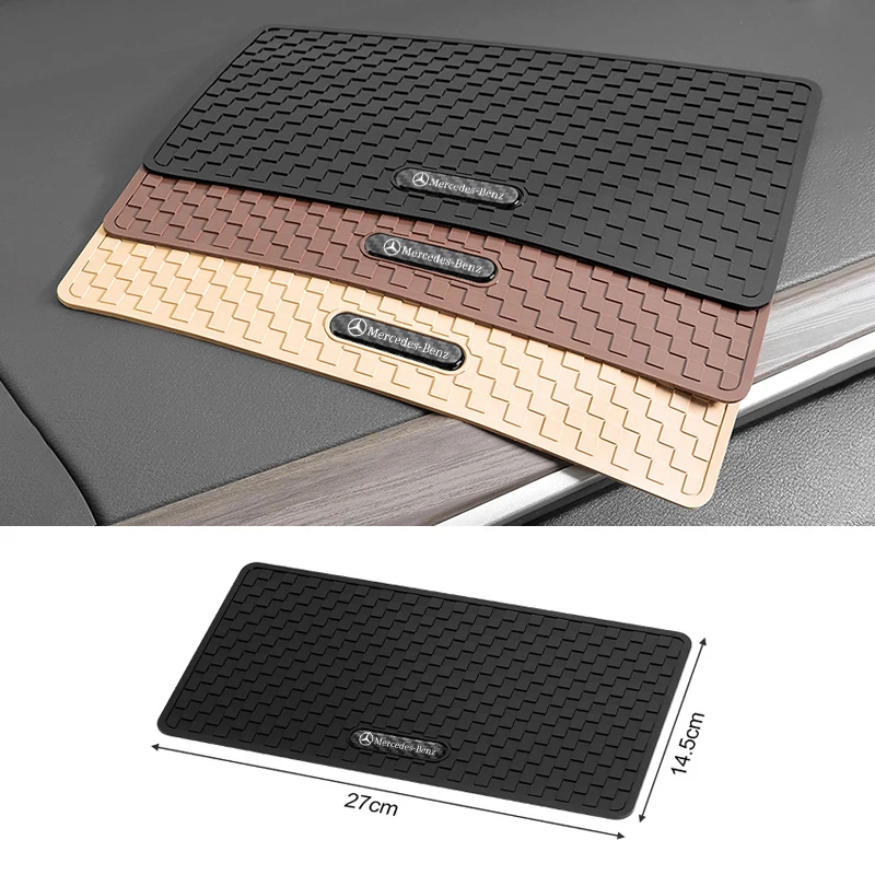 Car Dashboard Sticky Anti-Slip Mat Phone Silicone Non-Slip Pad For Mercedes Benz W204 W124 W201 W202 W212 W220 W205 GLA CLA AMG