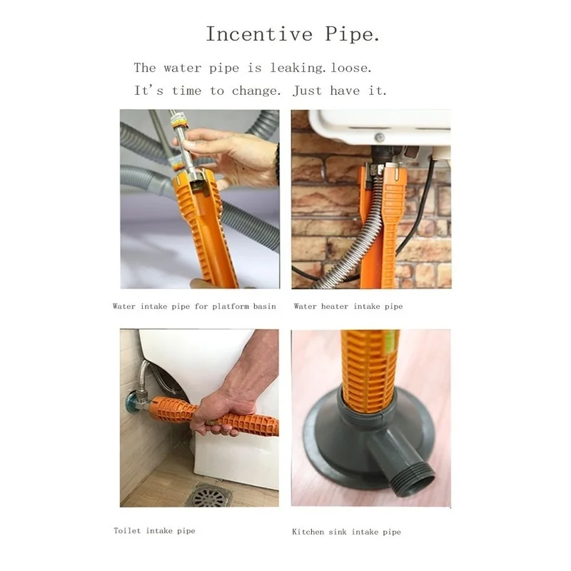 New Multi-Functional Sanitary Wrench Pelvic Floor Leading Sleeve Disassembly Faucet Pipe Sink Sanitary Only Installation Tools