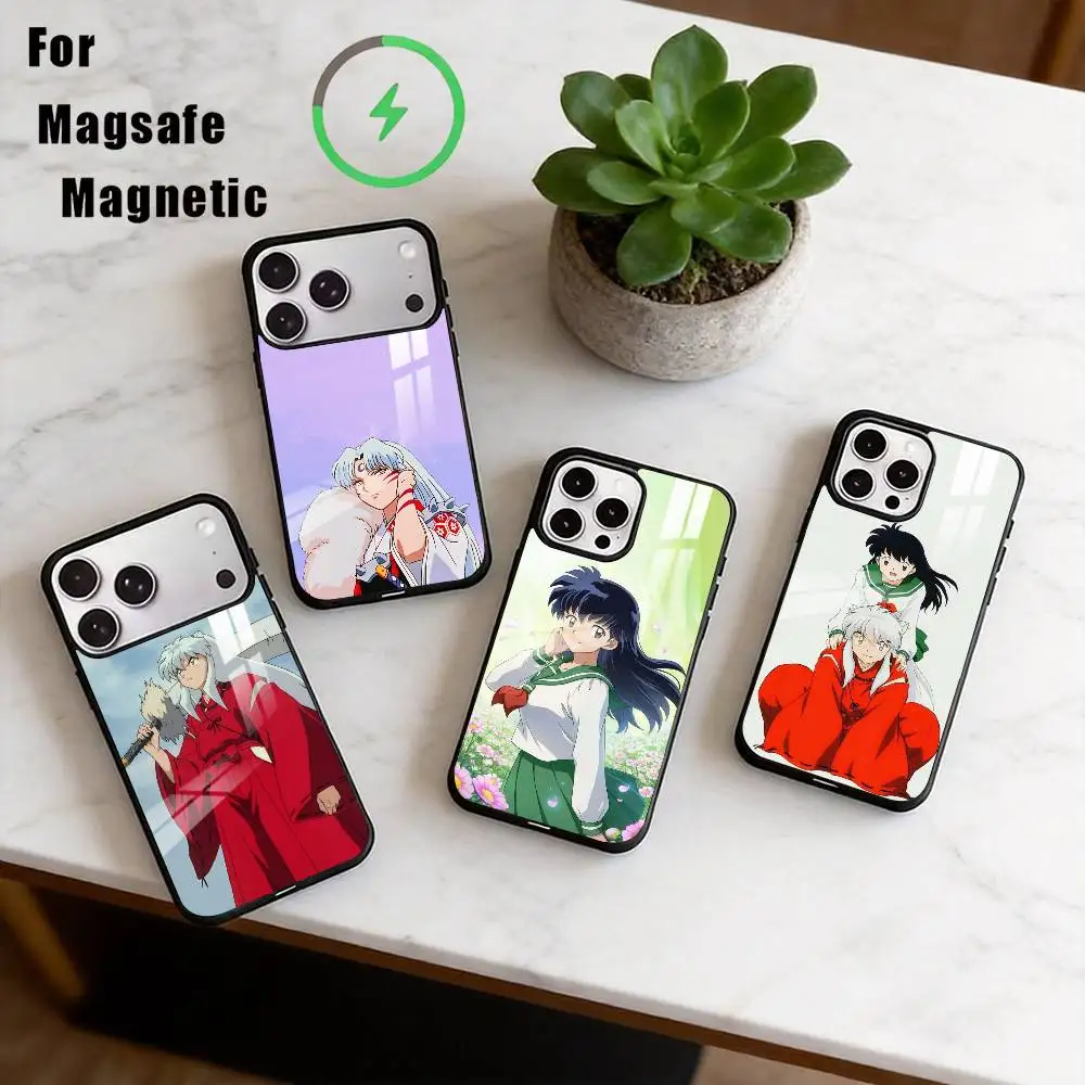 

I-Inuyasha Phone Case For iPhone17,16,15,14,13,12,11 Plus,Pro Magnetic For Magsafe Wireless Charging