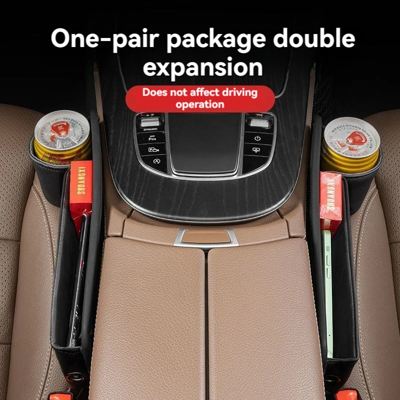 Couro Car Seat Gap Organizador com suporte de copo, Fenda Side Storage Box, Filler, Side Storage Pocket, Haval Car Acessórios