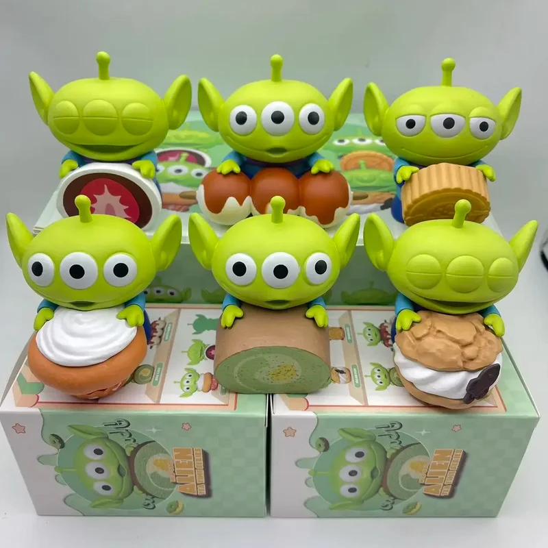 Neue Jahr Blind Box Alien Rex Action Figur Set Tee Party Sammlerstücke Kind Spielzeug Nette Desktop Dekoration Frühling Festival Souvenir