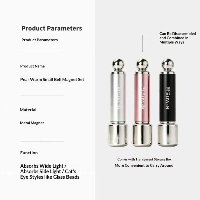 Nail Cat Eye Magnet Double Head Round Cylindrical Lightweight Magnetic Tool for Home DIY Manicure Use